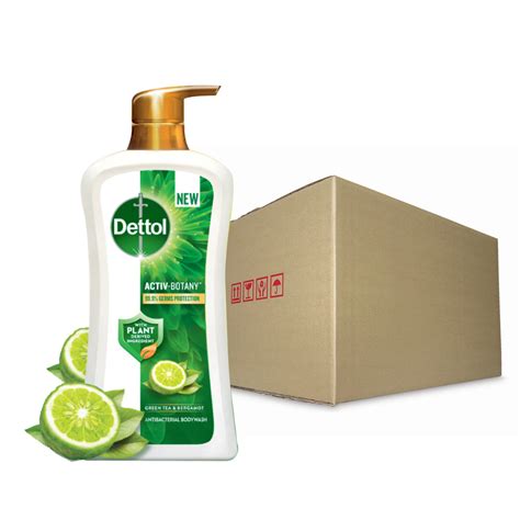 Dettol Activ Botany Shower Gel Antibacterial Body Wash Shower Gel Green