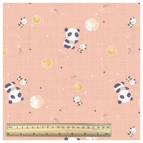 Tissu Enfant Motif Petits Pandas