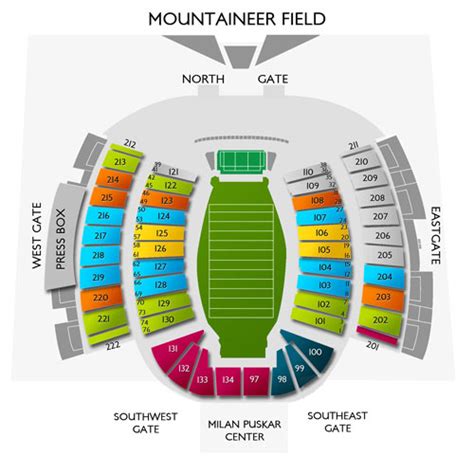 Wvu Football Stadium Seating Chart - 2021 Football Season Tickets Now ...