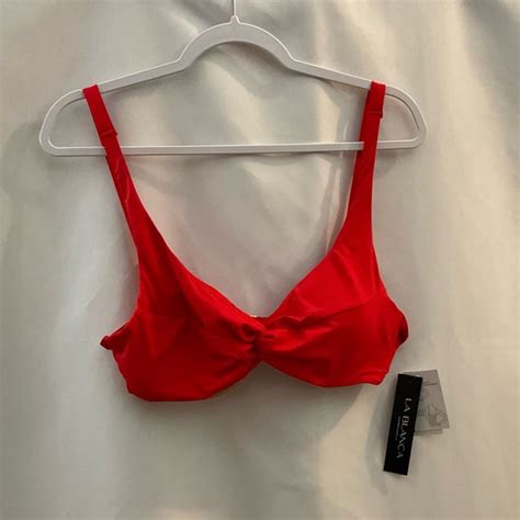 La Blanca Swim La Blanca Bikini Swim Top Red Poshmark