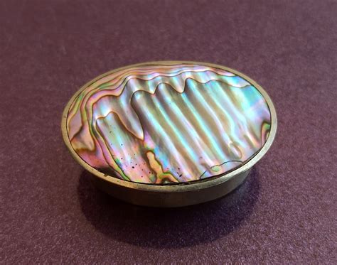 Mother Of Pearl Alpaca Pill Box Vintage Pill Case Cool Pill Case