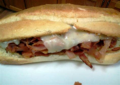 Hot Ham and Cheese Sub Sandwich Recipe by sarabeth351 - Cookpad