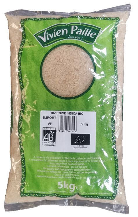 Riz Indica Bio Vivien Paille Kg Vivien Paille Epicerie Pro