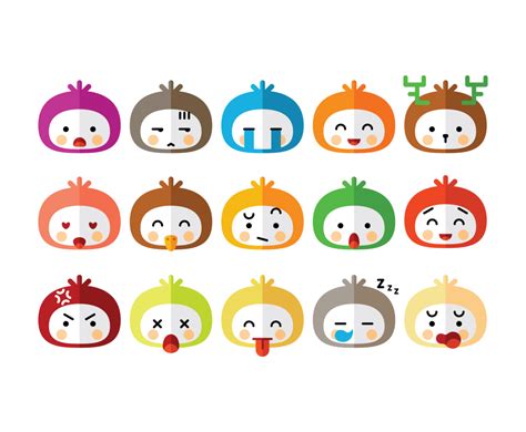 Cute Cartoon Faces Vector Art & Graphics | freevector.com