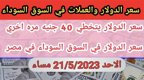 ارتفاع سعر الدولار تحديث سعر الدولار والعملات في السوق السوداء في مصر