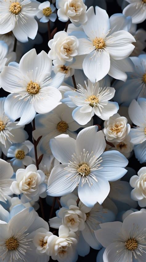 Beautiful White Calm Flower Aesthetics Photo Picture Lk