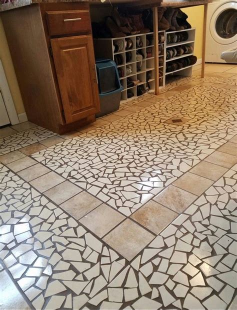 My Mudroom Mosaic Broken Tile Floor So Beautiful When Its Clean And Doesnt Ha My Mudroom