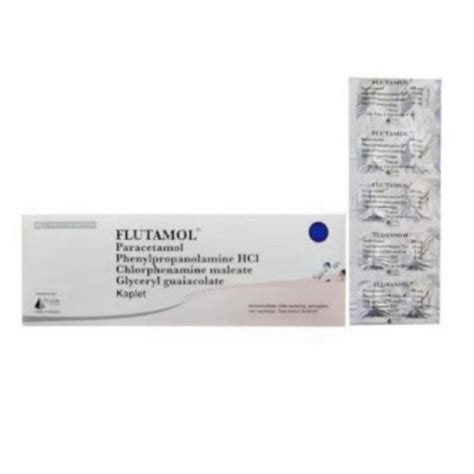 Jual Flutamol Strip 10 Tablet Obat Panas Batuk Flu Shopee Indonesia