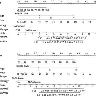 Establishment Of The Nomogram A Nomogram Predicting The And