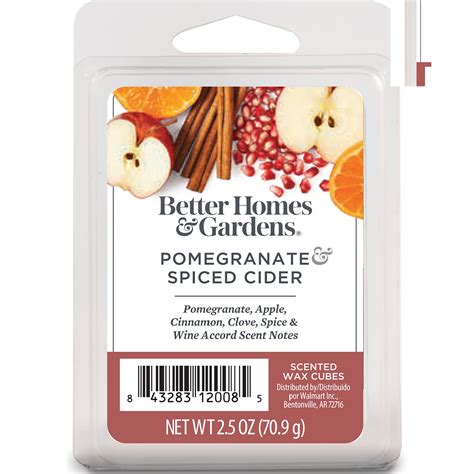 Pomegranate Spiced Cider Scented Wax Melts Better Homes Gardens 2 5