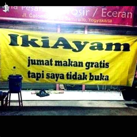 Tulisan Kocak Di Spanduk Jualan Bikin Nyengir Humor Meme Tebakan