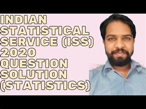 Indian Statistical Service Iss Question Solution Maths