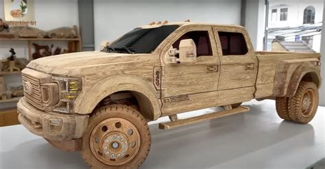 Wooden 2022 Ford F 450 Super Duty Is Amazingly Realistic Video