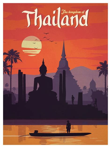 Vintage Thailand Poster By IdeaStorm Media Available For Sale Here