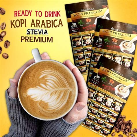 Kopi Arabica Premium Mix Susu Kambing Stevia Arabic Gum