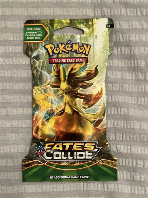 Fates Collide SLEEVED Booster Pack Random Artwork SEALED Pokemon TCG XY