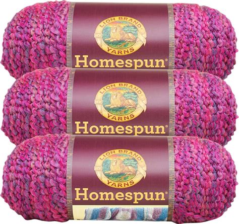 Amazon 3 Pack Lion Brand Yarn 790 418 Homespun Yarn Ambrosia