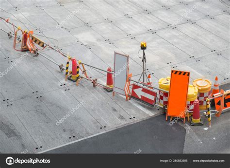 Barricade Set Construction Area Stock Photo by ©TaraPatta 380853598