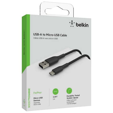 Belkin Micro Usb Cable M Black Techinn