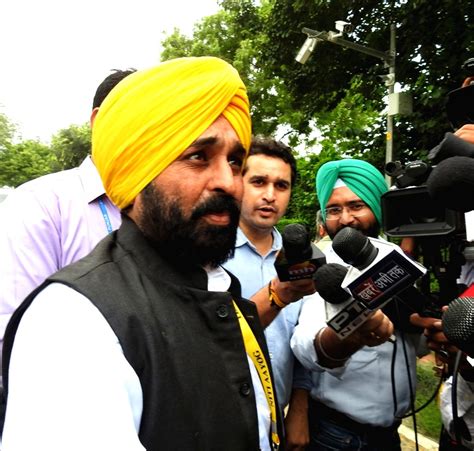 Punjab Cm Bhagwant Mann Talks To Media Persons