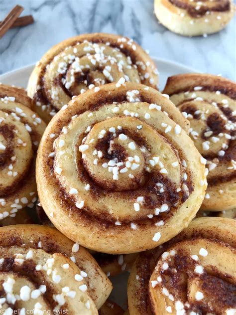 Brioches suédoises à la cannelle ou Kanelbullar Del s cooking twist