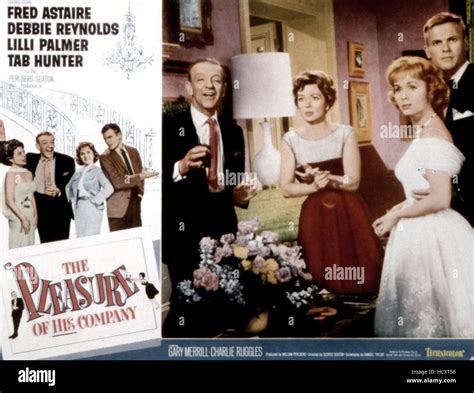 The Pleasure Of His Company Fred Astaire Lilli Palmer Debbie Reynolds Tab Hunter 1961 Stock