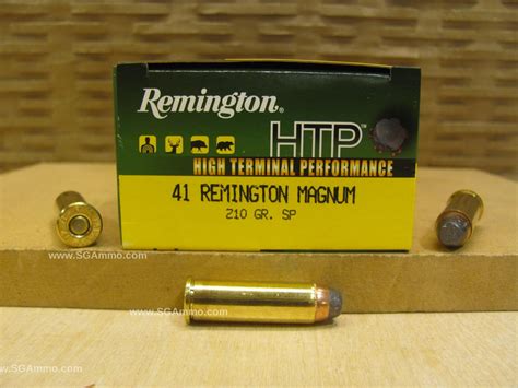 50 Round Box 41 Remington Magnum 210 Grain HTP Jacketed Soft Point