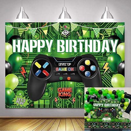 Amazon Video Game Theme Party Backdrop Video Game Happy Birthday