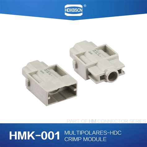 Industrial Rectangular Heavy Duty Connector Hdc Hmk Crimp Module