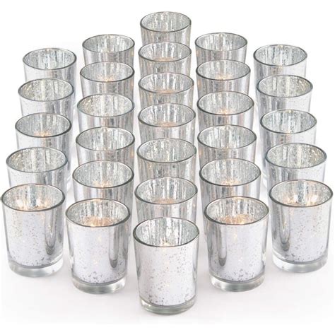 Silver Mercury Votive Set Of 12 Eventaccents