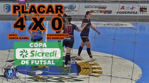 Gols de Conveniência do Marcão 0 x 4 APAFI Santa Izabel Copa Sicredi de