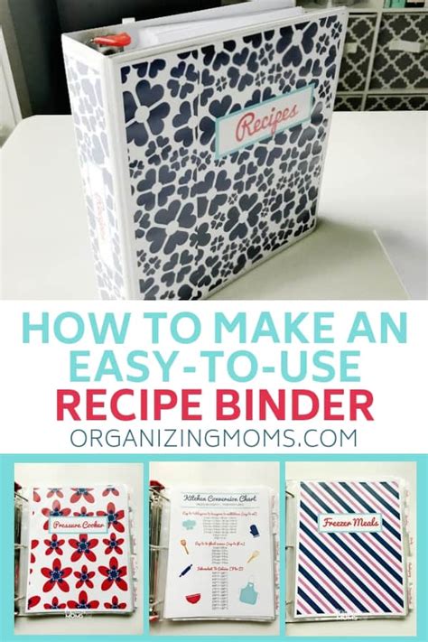 How To Make An Easy To Use Recipe Binder Recipe Organization Binder Diy Recipe Binder Binder