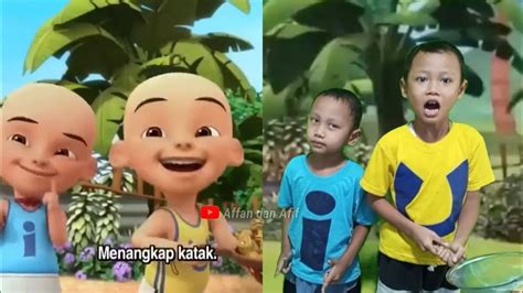 Upin Ipin Tangkap Bayak Katak Tiru Aksi Upin Ipin Youtube