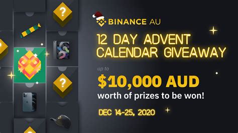 Binance Australia 12 Day Advent Calendar Up To 10 000 Aud Worth Of