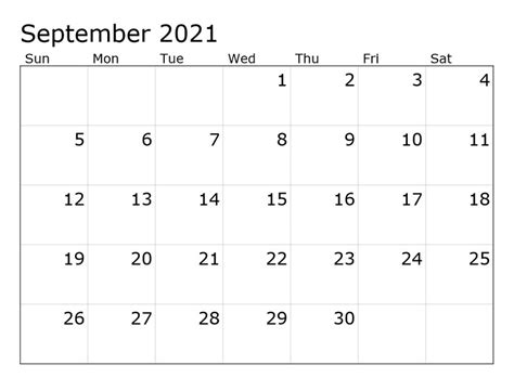 September 2021 Calendar Printable Pdf Printable Calendar 2023