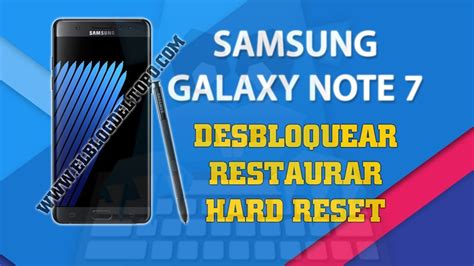 Desbloquear Restaurar Formatear Resetear Hard Reset Samsung