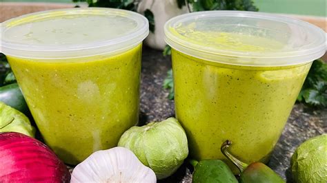 Salsas Verdes Taqueras Para Tus Tacos De Carne Asada Youtube