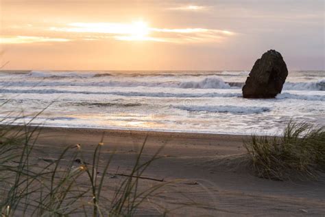 Kissing Rock At Sunset Gold Beach Oregon Stock Photo Image Of