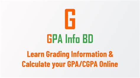 Gpa Info Bd Calculate Gpa Cgpa Online