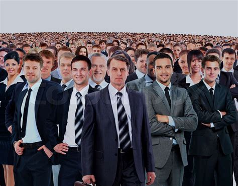 Large Group Of Businesspeople Stock Image Colourbox