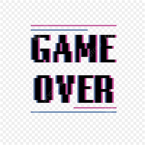 Game Over Clipart Transparent PNG Hd Futuristic Neon Game Over