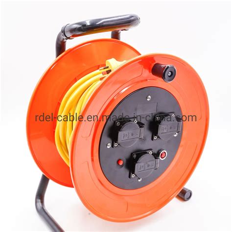 Cable Reels With Extension Cords Europe Schuko Ip China Fiber Optic