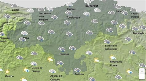 Previsión meteorológica en Cantabria para este sábado 28 de enero