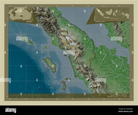 Sumatera Utara Province Of Indonesia Elevation Map Colored In Wiki