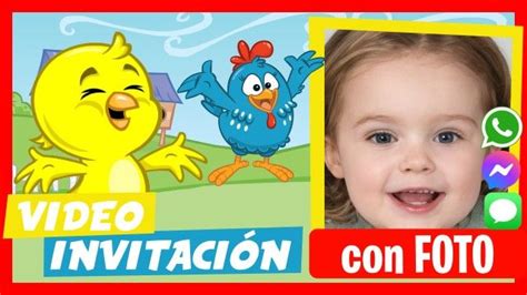 Video Invitaci N Pollito Amarillito Gallina Pintadita Whatsapp