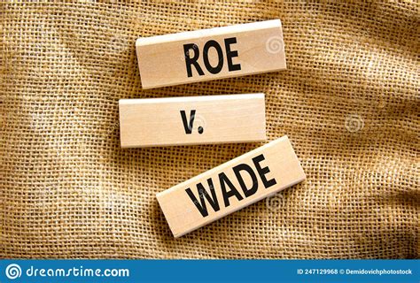 Symbole Du Processus D Avortement Mots Concept Roe Versus Wade Sur