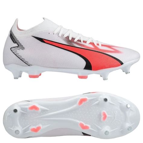 PUMA Ultra Match SG Breakthrough Wit Zwart Fire Orchid