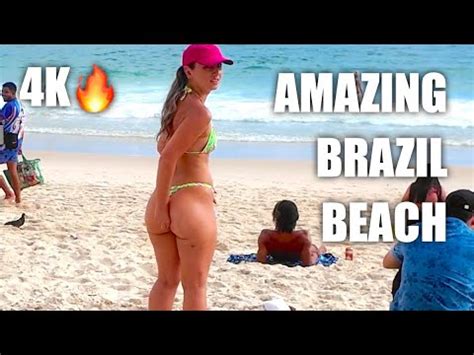 OMG AMAZING Brazil IPANEMA Beach Walking Tour HOT DAY YouTube