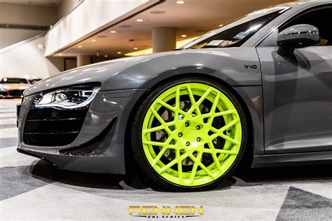 Neon Green Car With Rims