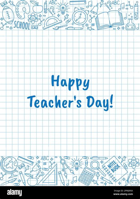 Happy Teacher S Day Card Stock Vector Image Art Alamy